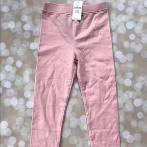 NWT Baby Gap Girls 3t 3 Solid Pink Leggings